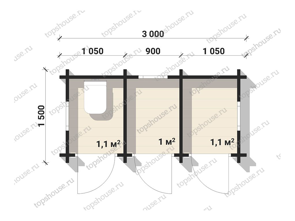 Три Пути» Туалет, Хозблок 3,0 на 1,5 купить домокомплект от производителя |  Маркетплейс домокомплектов Быстрый дом
