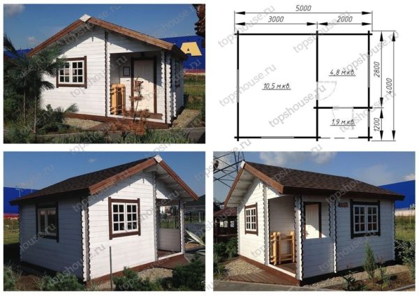 Фото - Дачный домик эконом-класса 5,0 на 4,0